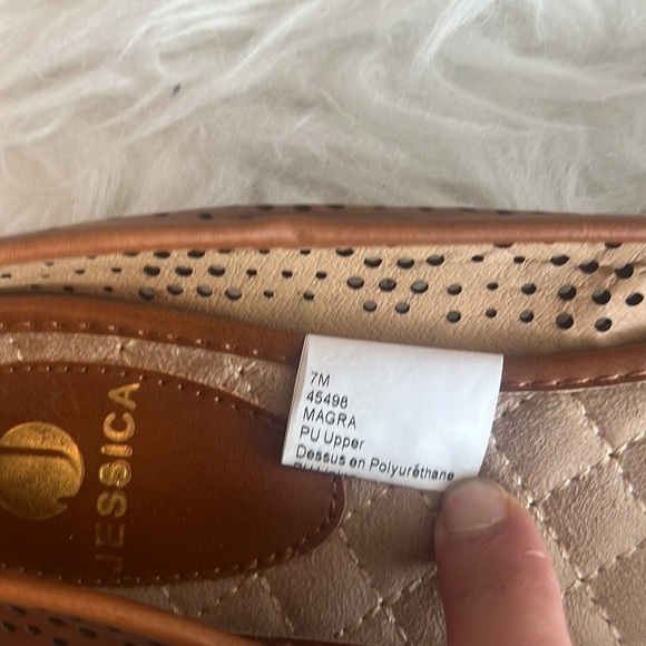 Jessica Women’s Brown/Tan Poem Journal Flat Size 7 - Picture 9 of 14